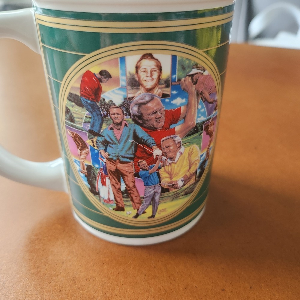 Sports Impressions Arnold Palmer Mug Unisex 16oz Green 1992 Golf Commemorative